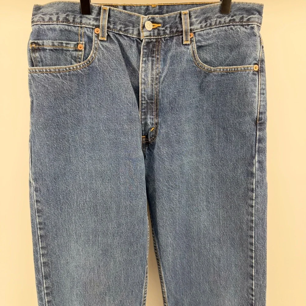Levi's 505 Regular Fit Straight Leg Vintage 2000 Denim Jeans 34x30 Blue